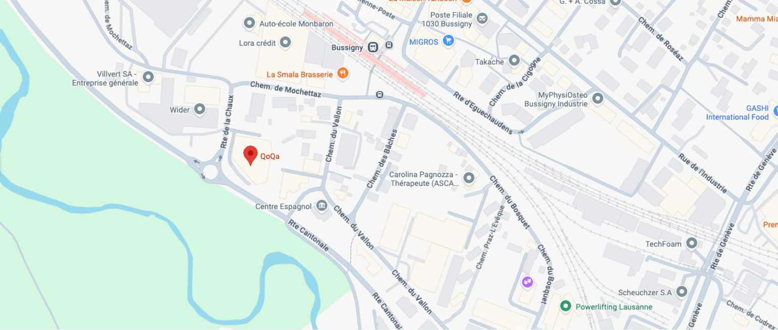 Plan d’accès au QG Center, Bussigny